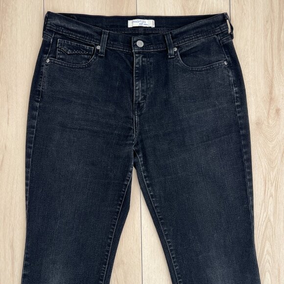 Levi's Women's Black Tag 505 Straight Leg Stretch Denim w/ Pocket Detail Size 12 - Picture 16 of 16